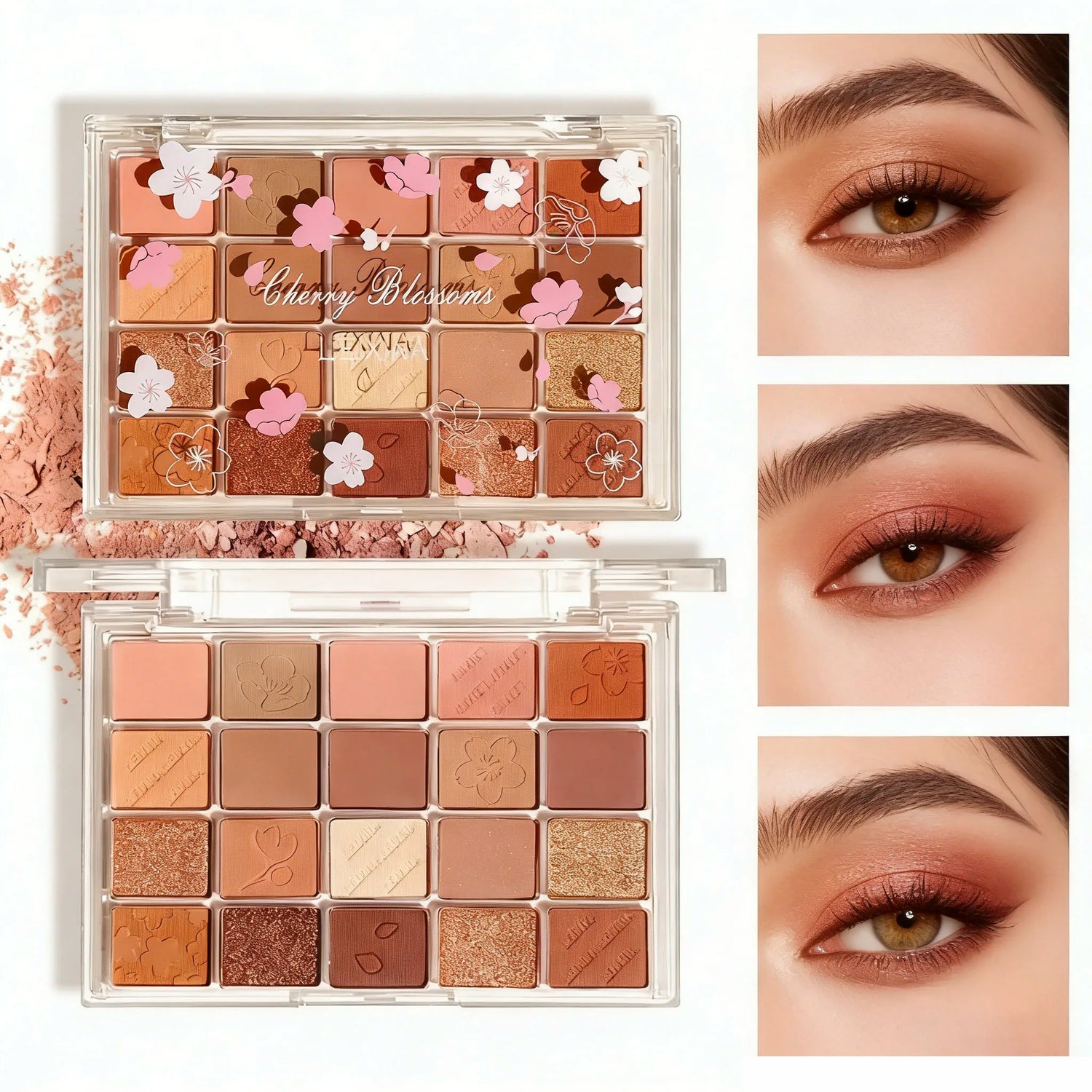 20-Color Eyeshadow Palette Matte Shimmer Textures Nude And Brown Shade Waterproof Long-Lasting Featuring Nudes Perfect For Daily