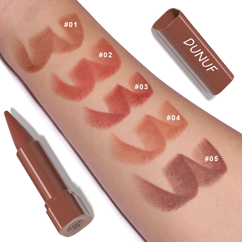Gradient Lip Liner Pen with Matte Velvet Finish Smooth Application  Lipstick for Defined and Elegant Lips