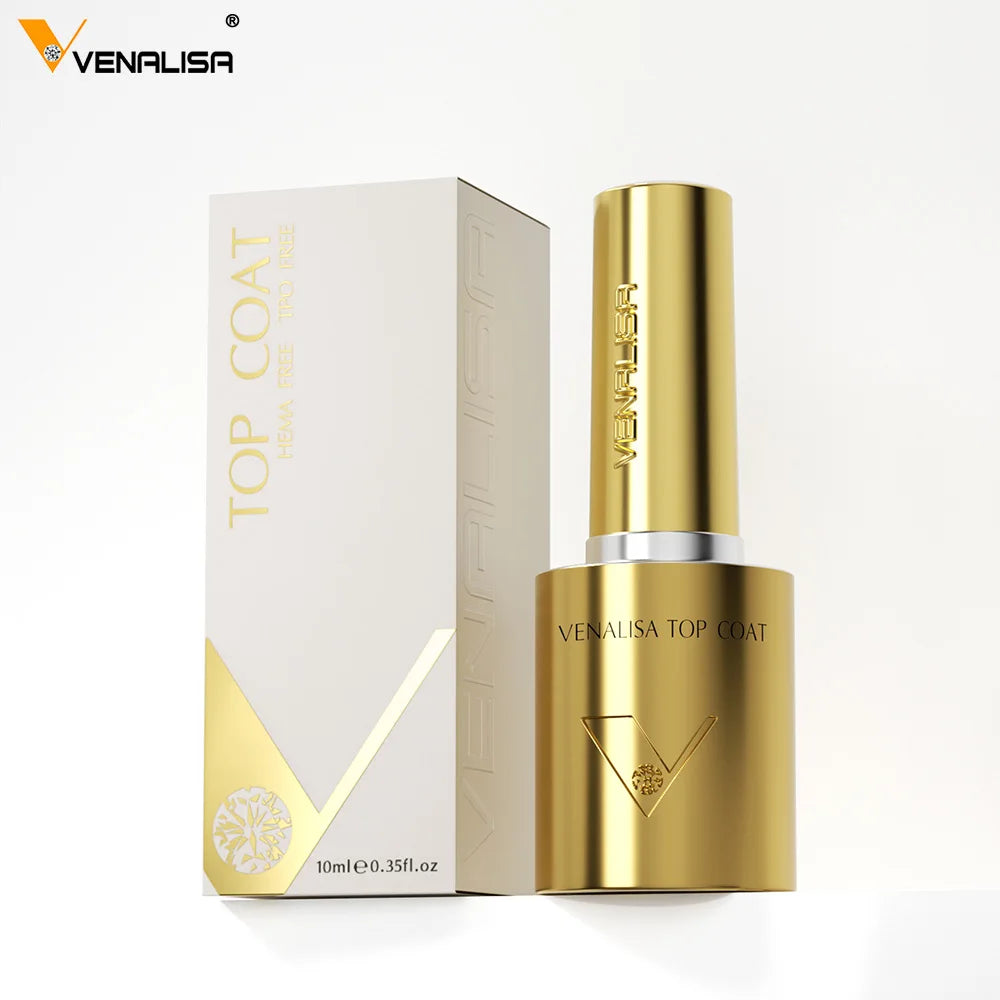 VENALISA 1Pcs 10/60ml Gel Base Top Matte Coat Nails Polish Shine TPO/HEMA FREE Long Lasting LED UV DIY Salon Manicure for Women