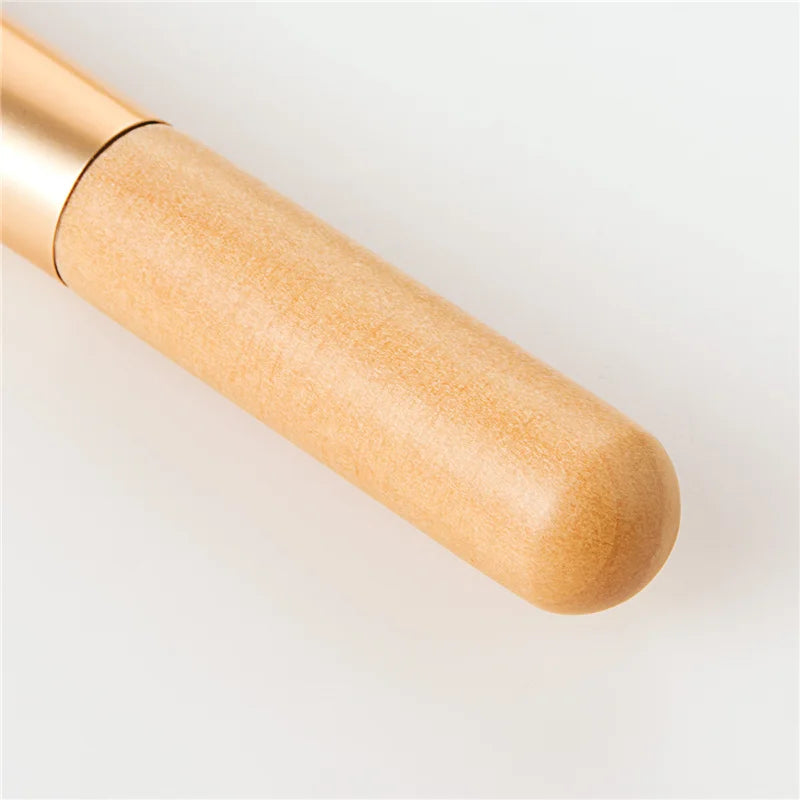 Ronshadow Single Portable Woonden Handle Mask Cream Makeup Brush Facial Face Skin Care Make up Tool