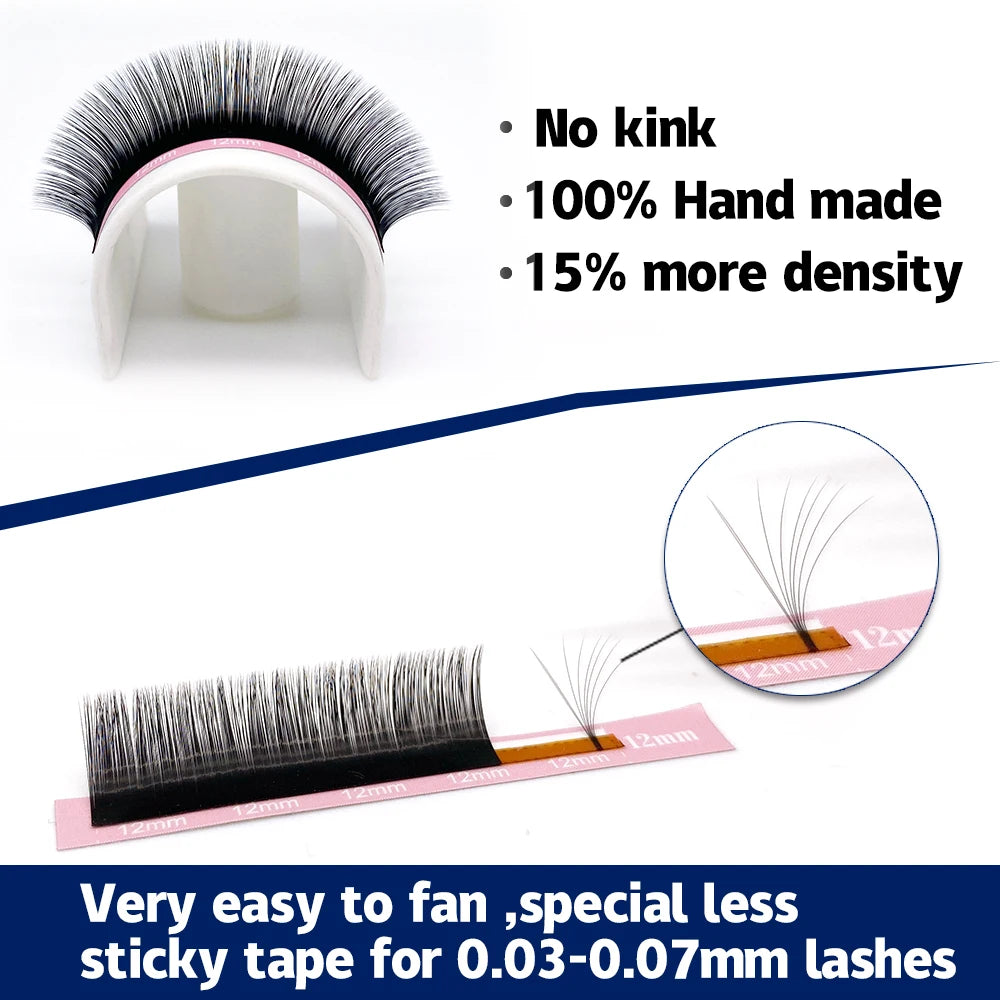 Qeelasee False Eyelash Extensions Professional Mink Individual Lashes Supplies Maquiagem Cilios Volume Fan Eye Lashes Wholesale