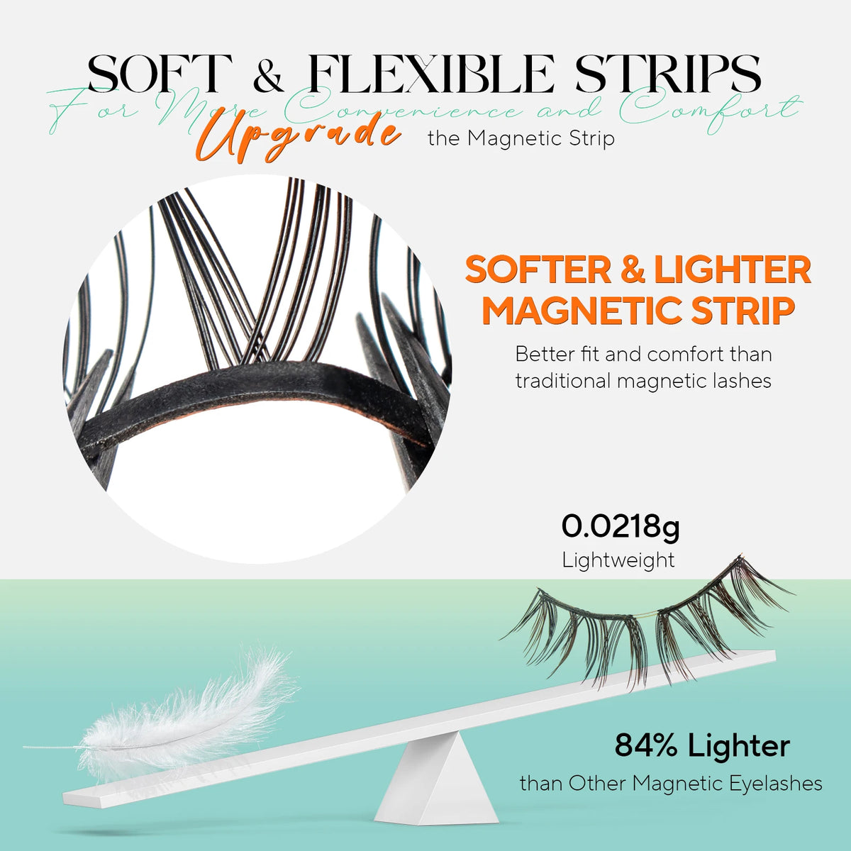 VYRILA Upgrade Magnetic Eyelashes Brown/Black Reusable Soft Magnetic Lash with Applicator Natural Look No Glue Needed Lashes Kit