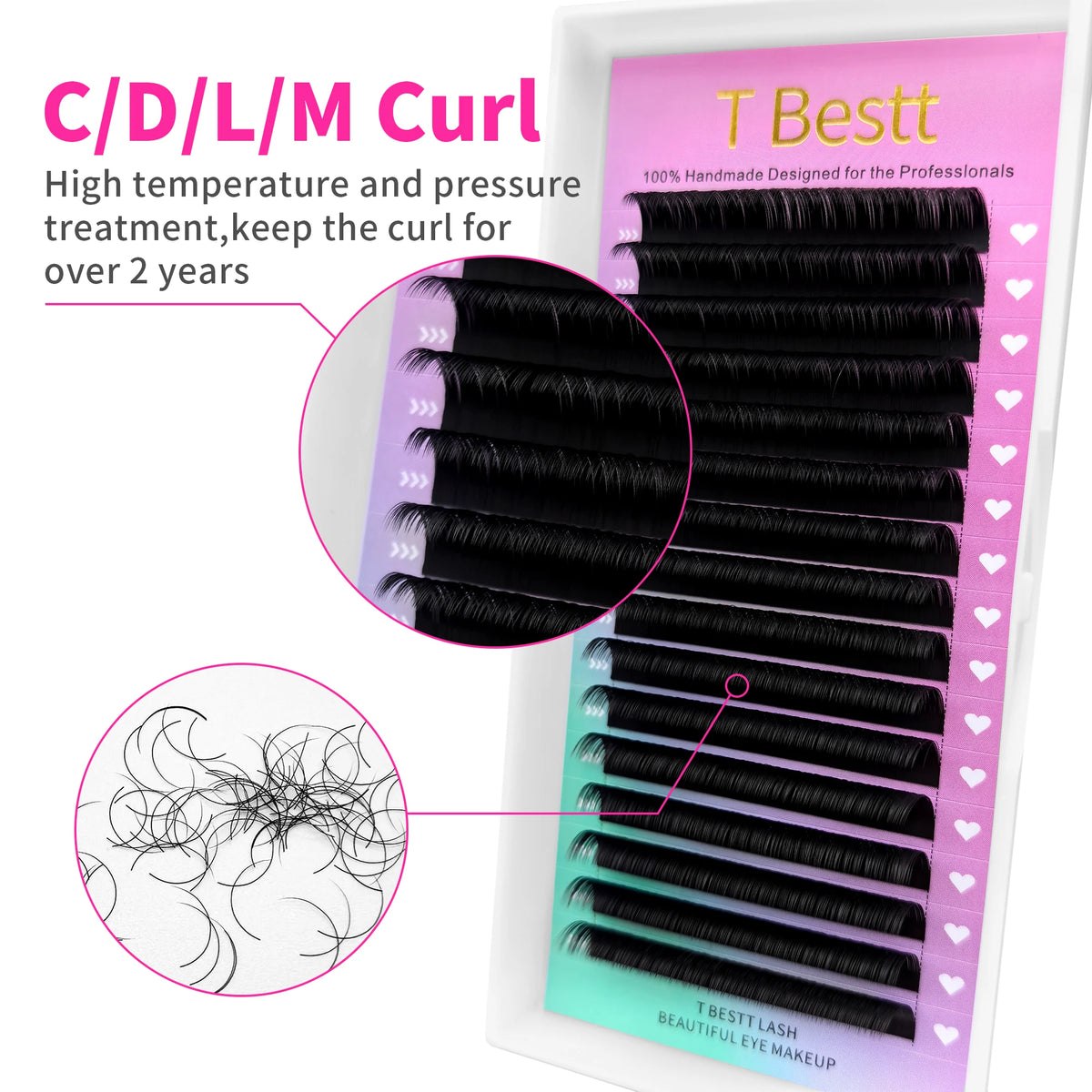 Tbestt Classic Eyelash Extension Silk Individual Eyelash Premium Matte Black Volume Eyelash Extension Classic Lashes