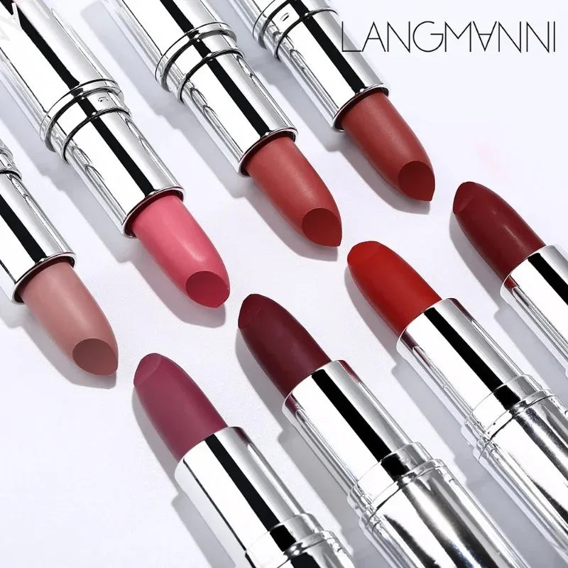 8 Colors Bullet Matte Lipstick Waterproof Long-Lasting Velvet Lips Stick Sexy Non-stick Cup Moisturizing Solid Lipstick Makeup