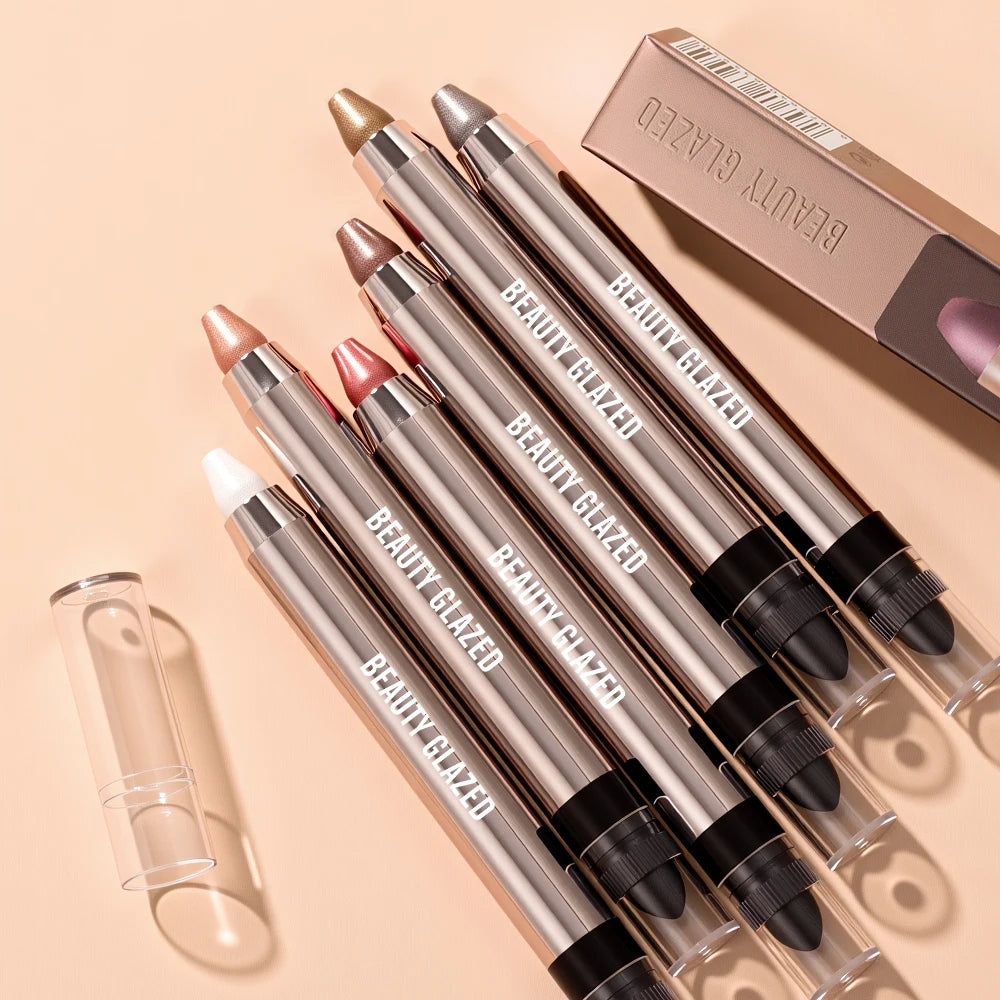 Dual-ended highlighter eyeshadow pencil pearlescent,delicate,shimmering, brightening,long-lasting,non-smudging eyeshadow stick