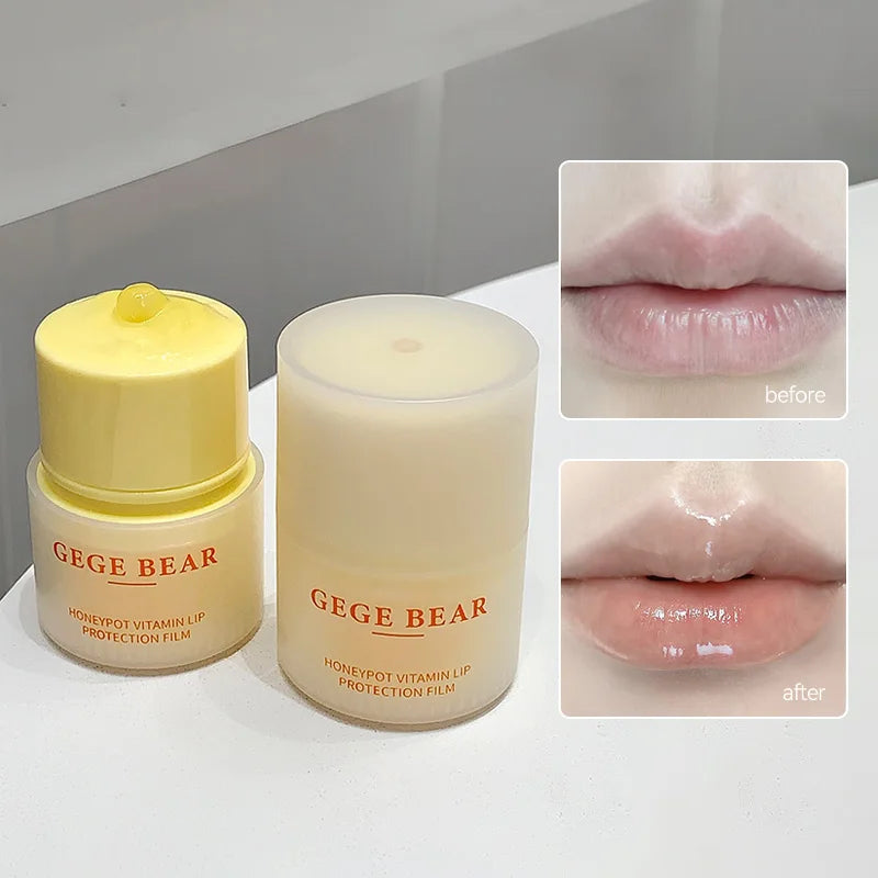 Gegebear Honey Pot Vitamin Lip Balm — Hydrating and Nourishing Formula for Soft, Plump Lips in Autumn and Winter