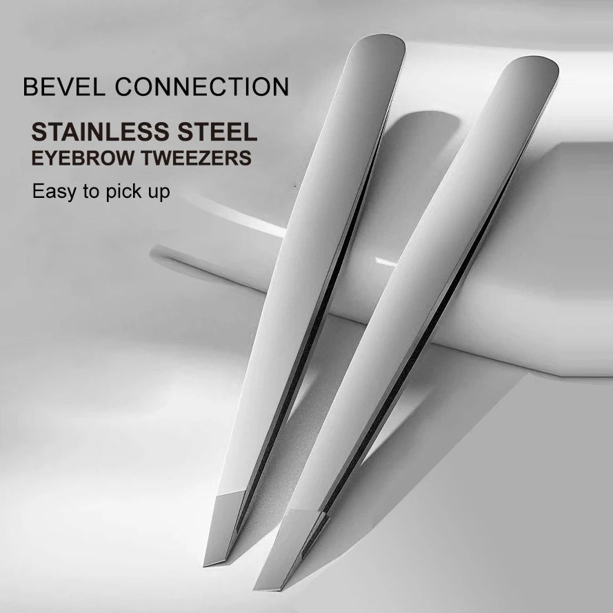Professional Tweezers Precision Stainless Steel for Eyebrows and Facial Hair Fragrance-Free, Suitable for Men and Women Gifts