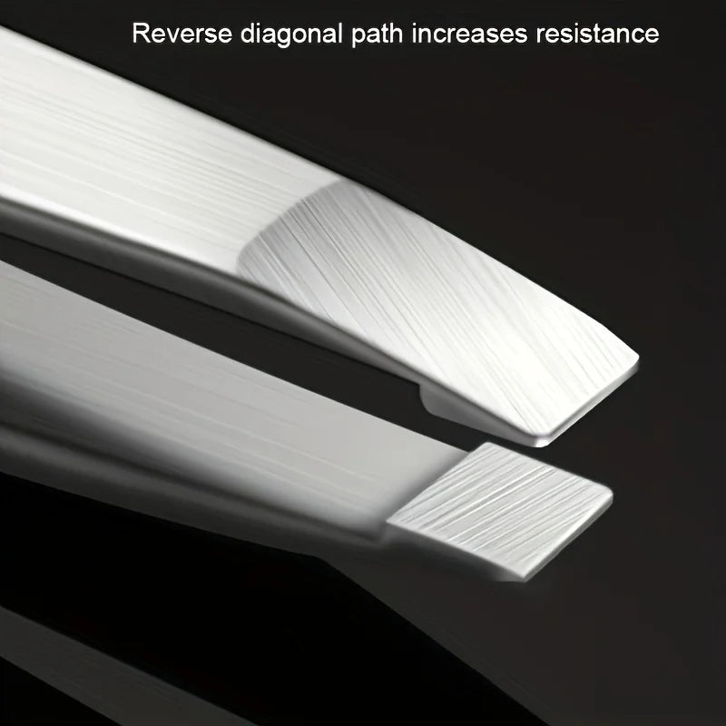 Professional Tweezers Precision Stainless Steel for Eyebrows and Facial Hair Fragrance-Free, Suitable for Men and Women Gifts