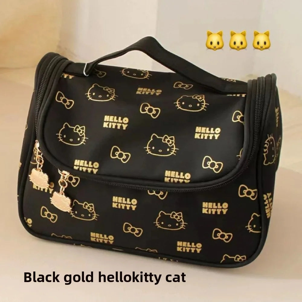 Portable, hangable travel skincare and makeup storage bag, large-capacity cosmetic bag, Sanrio waterproof portable toiletry bag,