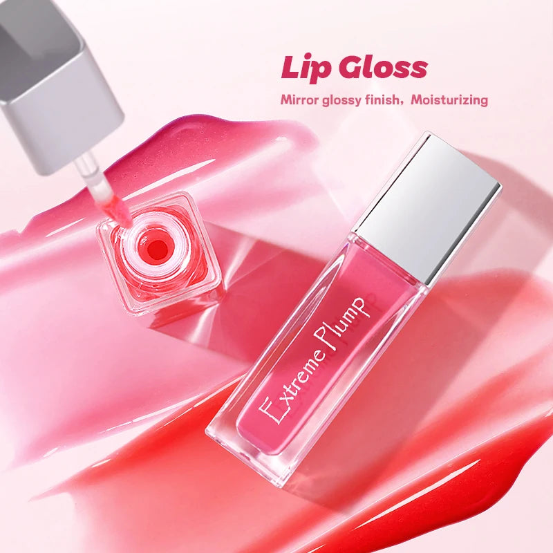 Water Gloss Mirror Lip Gloss, Hydrating and Moisturizing, Waterproof and Sweat-Proof, Suitable for Daily Makeup, Holiday Gift