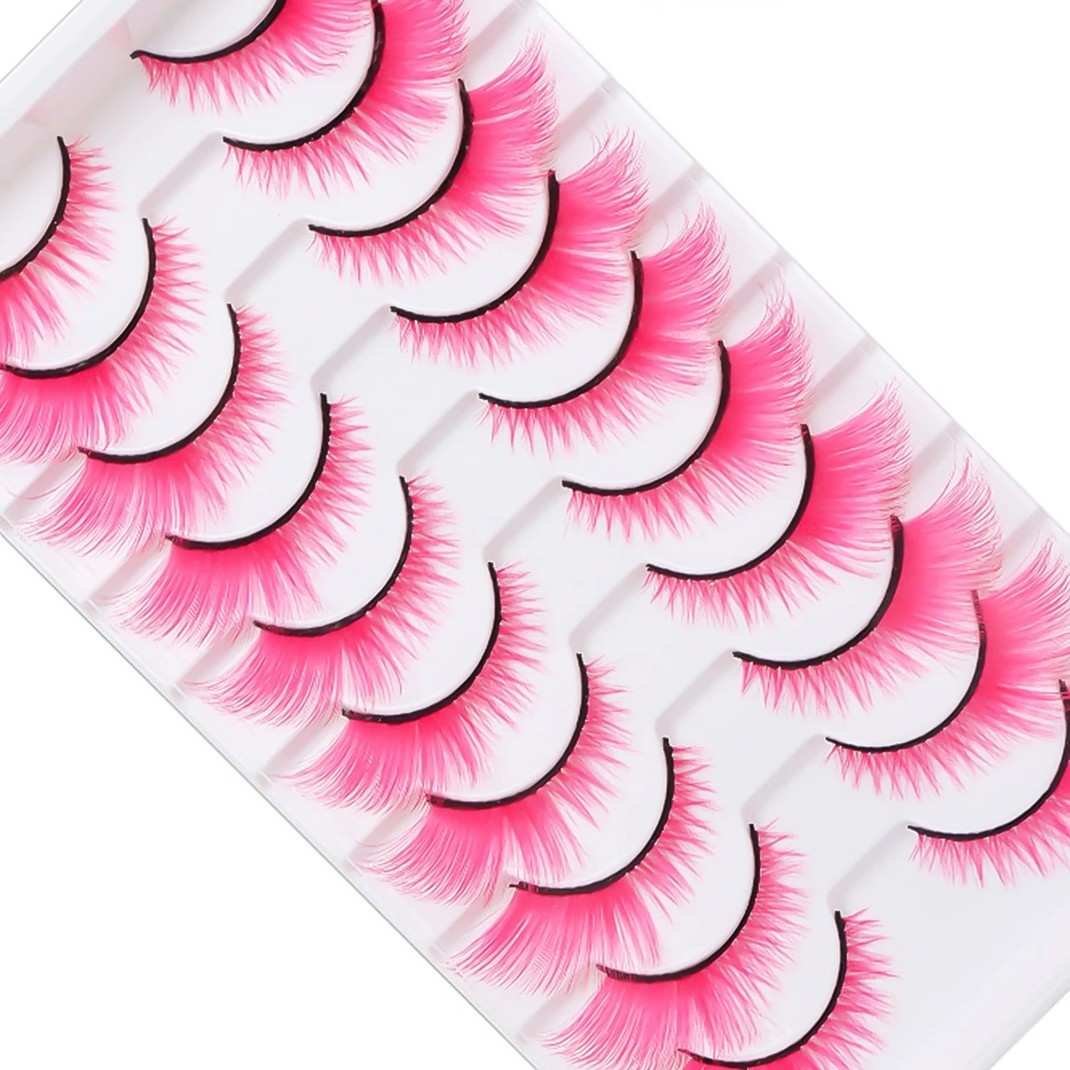 DIY false eyelashes colorful individual lashes Cosplay Strip Eyelashes Woman False Eyelashes Makeup Supplies