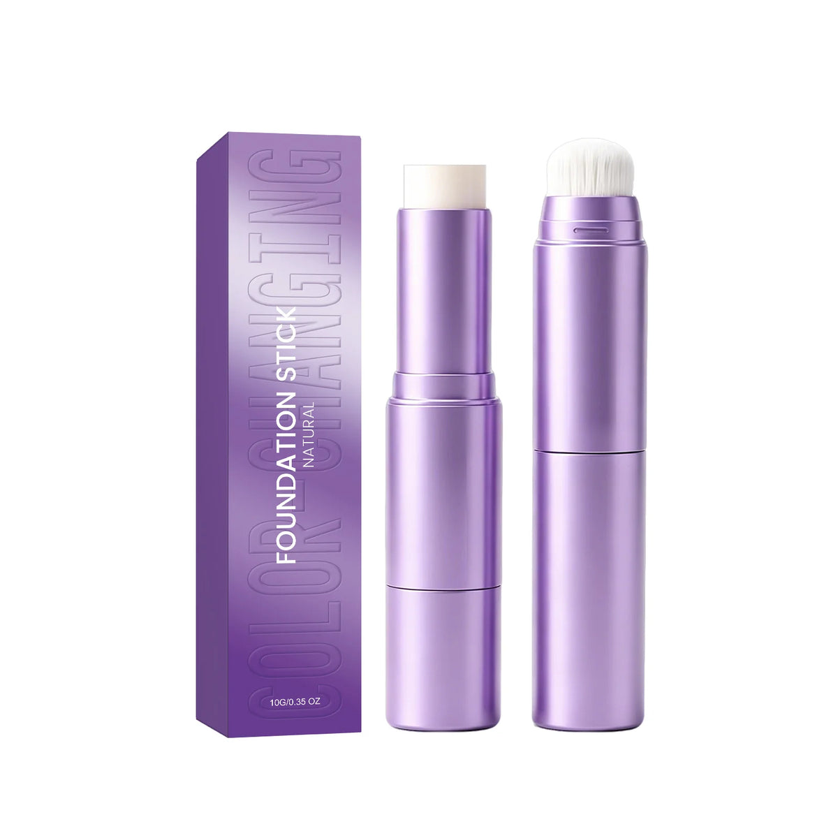 2-In-1dual Head Color Changing Foundation Stick Full Coverage Hydrating Lightweight Concealer Cream Stick For All Skin Types