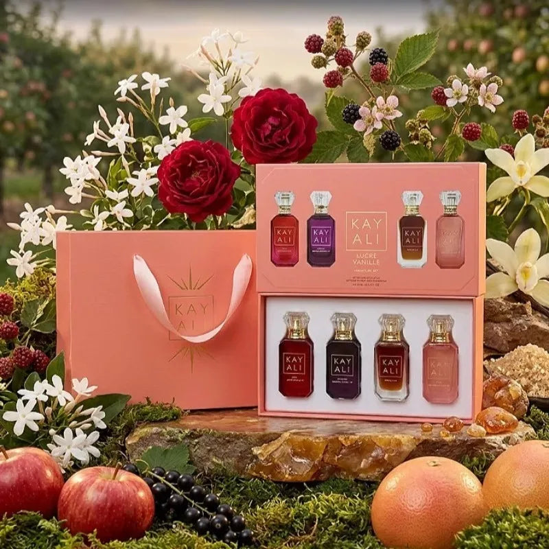 4x10ml KAYALI Perfume Set Long Lasting Luxury Unisex Portable Mini Fragrance Collection Elegant Sweet Rich Smooth Premium Scent