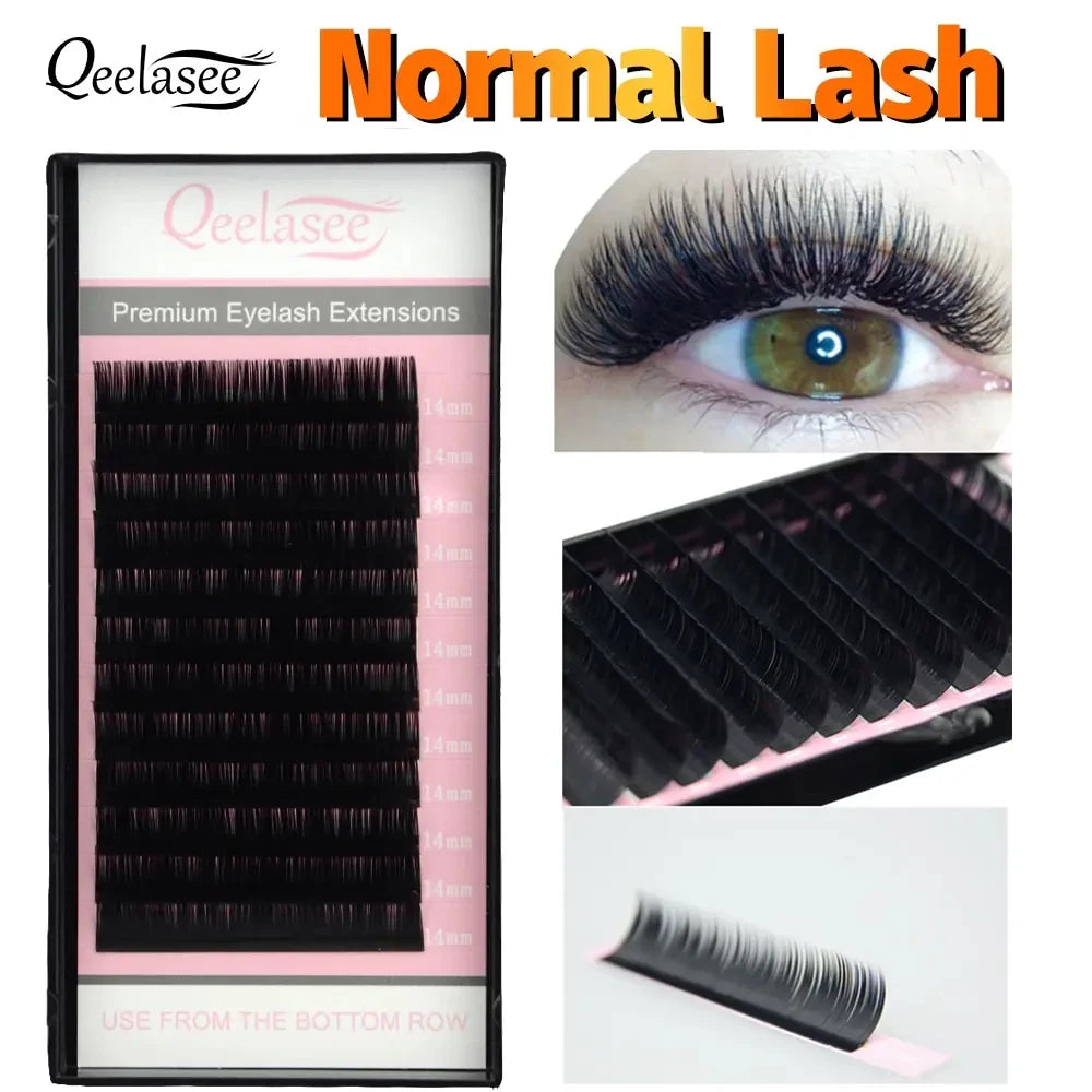 Qeelasee False Eyelash Extensions Professional Mink Individual Lashes Supplies Maquiagem Cilios Volume Fan Eye Lashes Wholesale