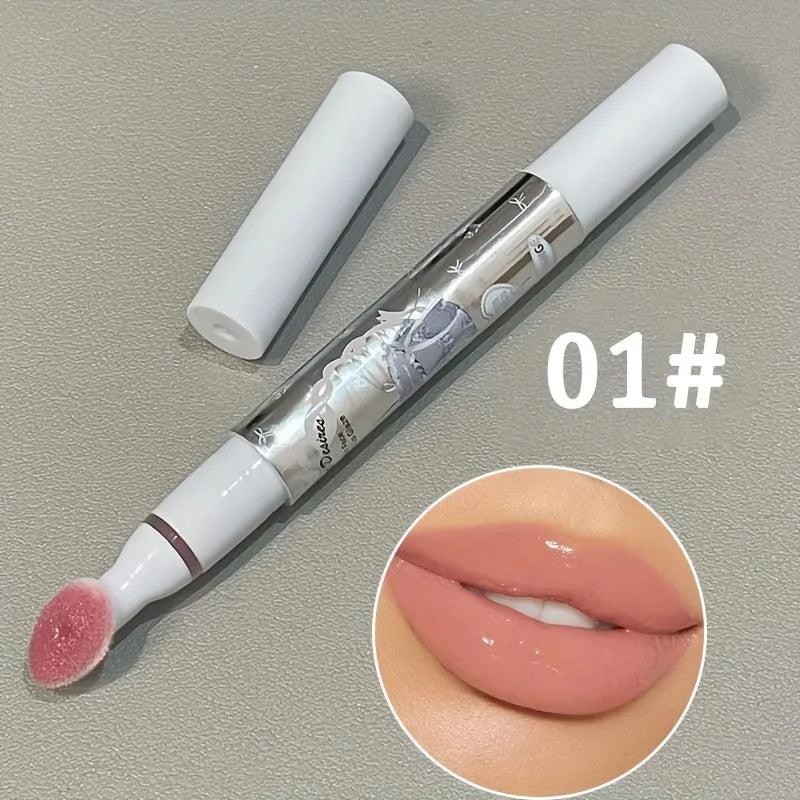 Herorange Glossy Lip Gloss Moisturizing Cup-Proof Dewy Jelly Lip Daily Holiday Gift