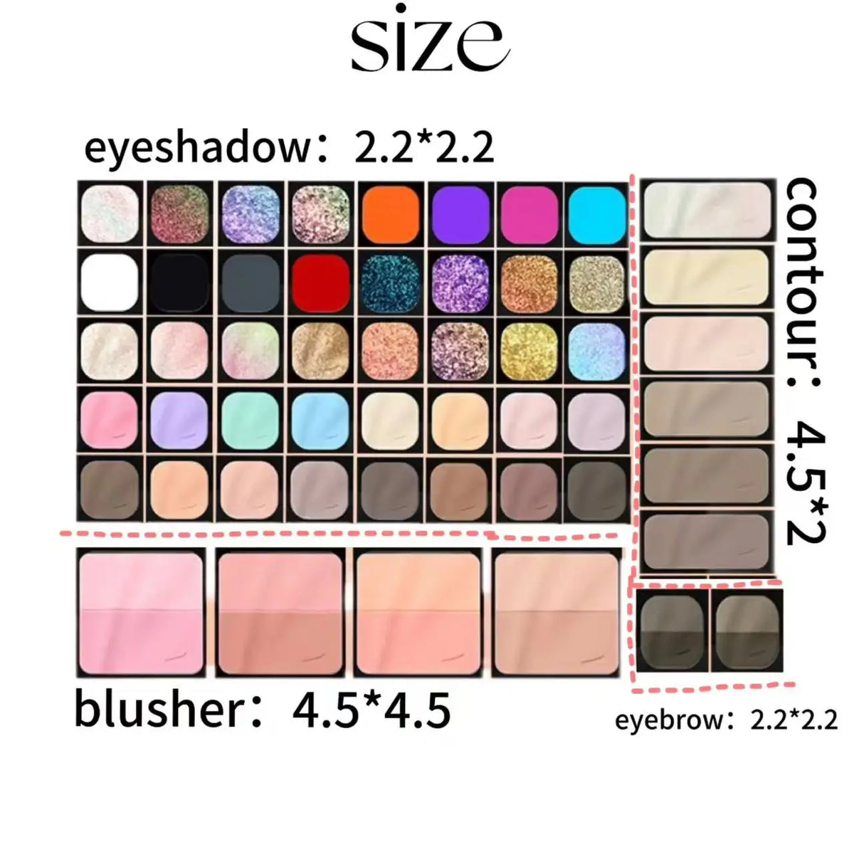 Qianyan Monochrome Eyeshadow Chameleon Highlight Pearlescent Highgloss Cheeryep Eye Shadow Matte Self Assembled Disk Eyemakeup