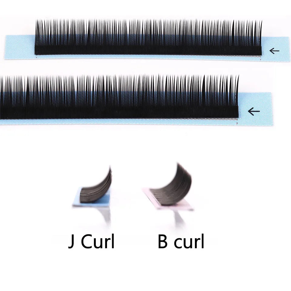 RUJADE J/B Curl Bottom Lash High-Quality Faux Mink Lashes Individual Soft Natural Cilia Eyelash Extension 6/7mm Under Lower Lash