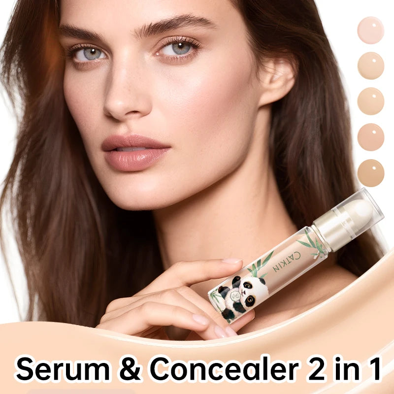 CATKIN Panda Double-Headed Concealer Liquid Oil Control Concealer Cream Spots Dark Circles Skin Care