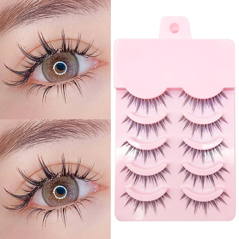 Hot Manga Lash Makeup Eyelashes Lashes Wispy Faux Mink Eyelashes Cosmetics Korean Style Free Shipping Soft New Natural Lashes