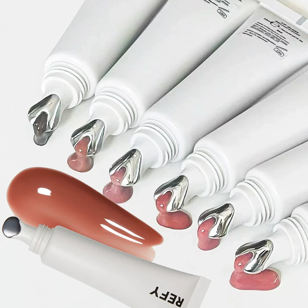 Fashion REFY Lip Gloss with Hyaluronic Acid Nonstick Lasting Smooths Lips Nourishing Hydrating Clear Lip Care Skin Blush Makeup