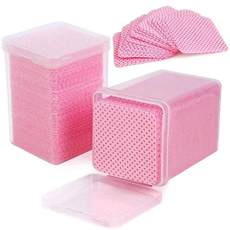 Lint Free Cotton Pads Nail Polish Remover Wipes Cleaning Tool Nail Art Cleaning Wipes Tips UV Gel Polish Removal Pad Paper Wipes