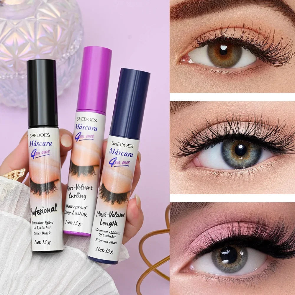 5D Waterproof Mascara Eyelashes Lengthening Long Lasting Silky Lash Black Eyelashes Extension Make Up Beauty Eye Korean Cosmetic