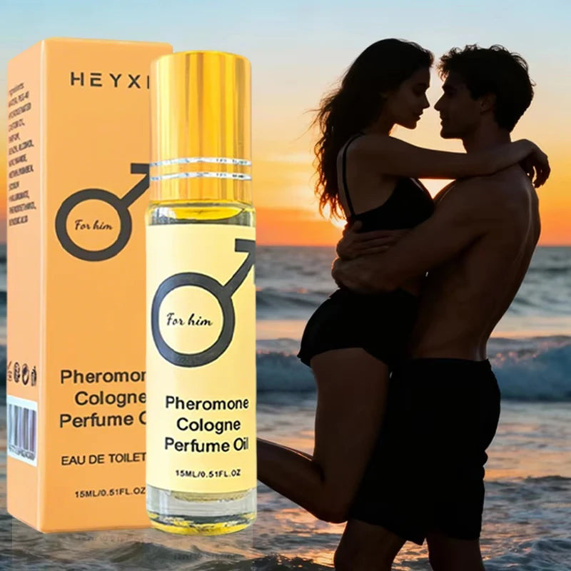 Pheromone Cologne Perfume Oil, lasting fragrance for men and women, portable travel clothes, romantic atmosphere perfume