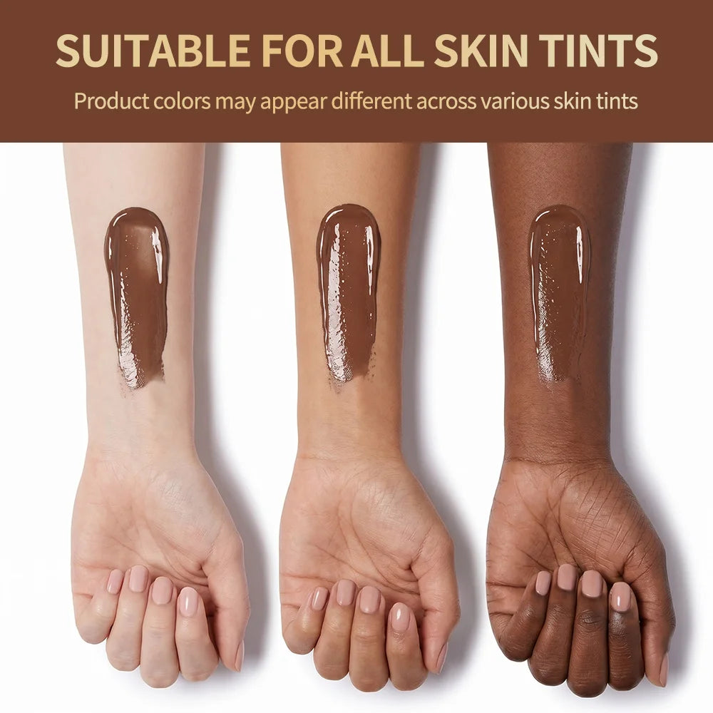 Chocolate Chilli Lip Gloss Lip Gloss Instant Plump Lips Mirror Gloss Finish Moisturizing Non-drying Lip Plumper Lipstick Makeup