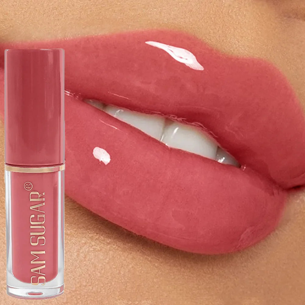Clear Mirror Gloss Lipgloss Mini Lip Gloss Oil Long Lasting Moisturizing Liquid Lipstick Fade Lip Lines Plumping Lip Tint Makeup