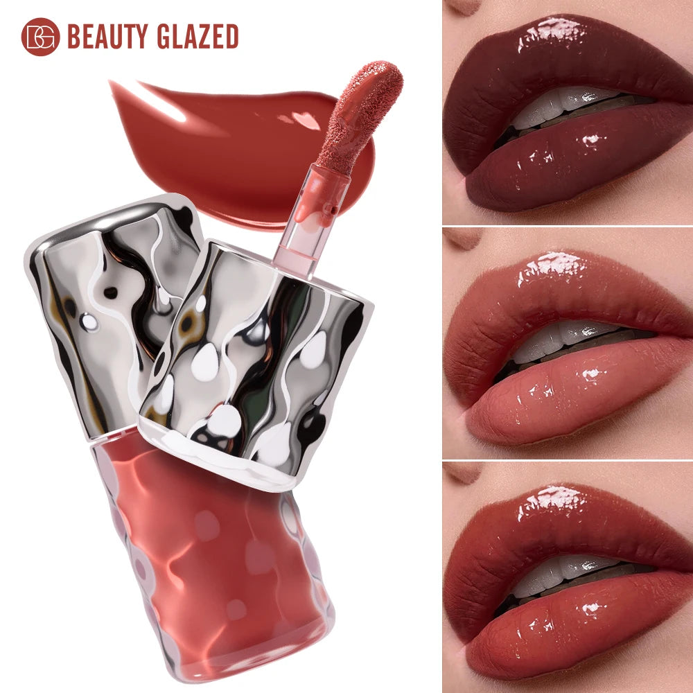 Beauty Glazed 6 ColorVolume Plumping Lip Gloss, Hydrating And Ultra-Moisturizing High Shine Glossy Lip Tint Fuller Your Lips