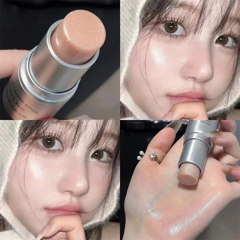 High Gloss Stick Highlighter Blush Water Light Shimmer Waterproof Face Contour Illuminator Brighten Contouring Rouge