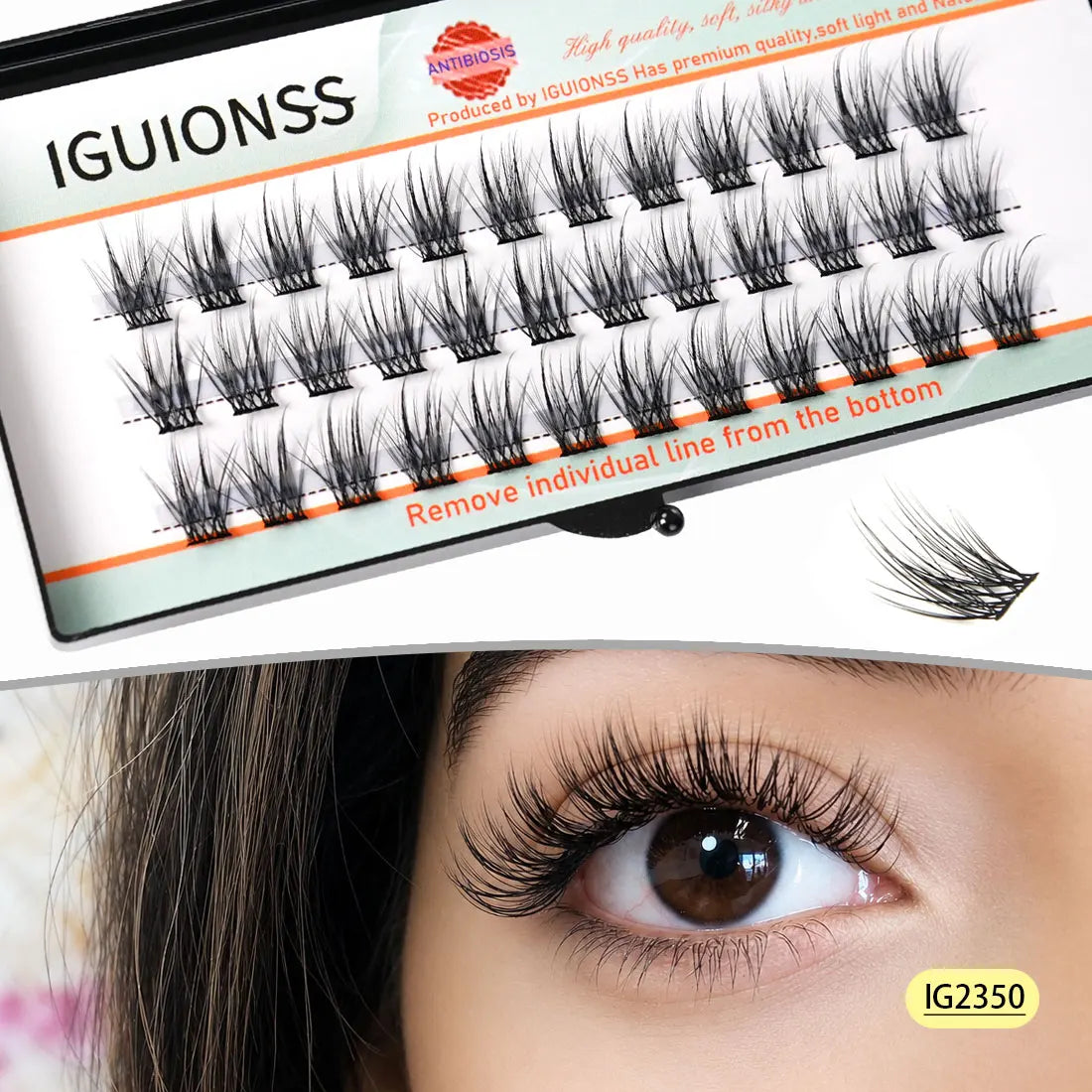 Lash Clusters DIY Individual Eyelash Extensions Natural Wispy Cluster Lashes C D Curl Multi Style At Home IGUIONSS