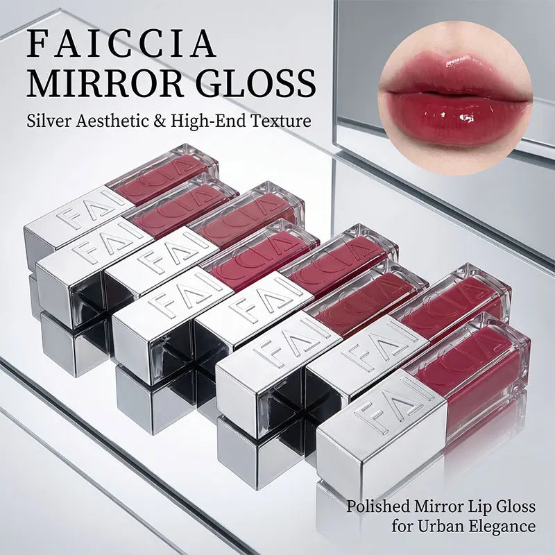Faiccia Glossy Lip Tint Glass Lip Effect Brighten Complexion Long Lasting Transfer Resistant Daily Makeup