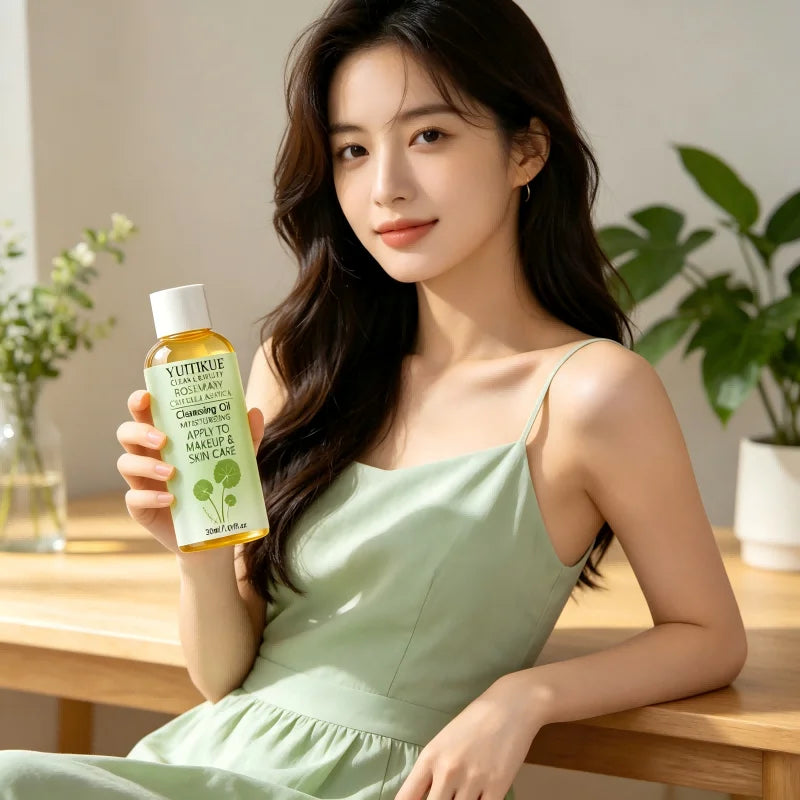 YUITIKUE 30ml Centella Rosemary Cleansing Oil Gentle Remover Soothing Hydrating For Sensitive Skin Daily Facial Care
