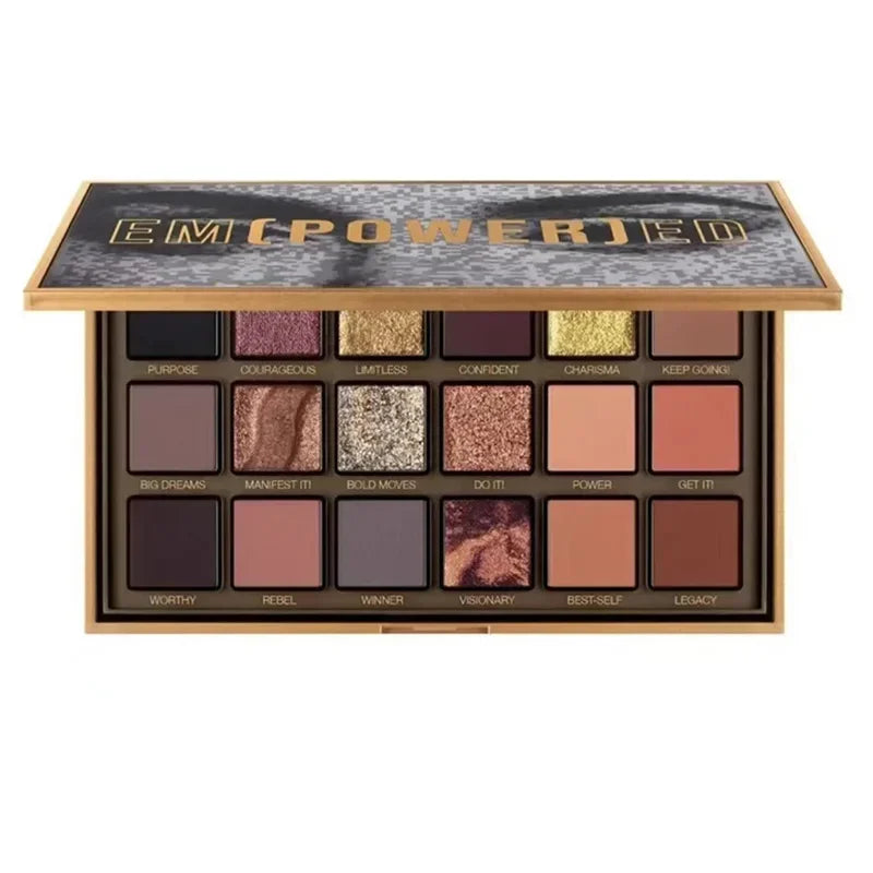 18 Color Eyeshadow Palette Matte Glitter High Pigment Long Lasting Smudge Proof for Daily Party Makeup Valentine's Day Gift