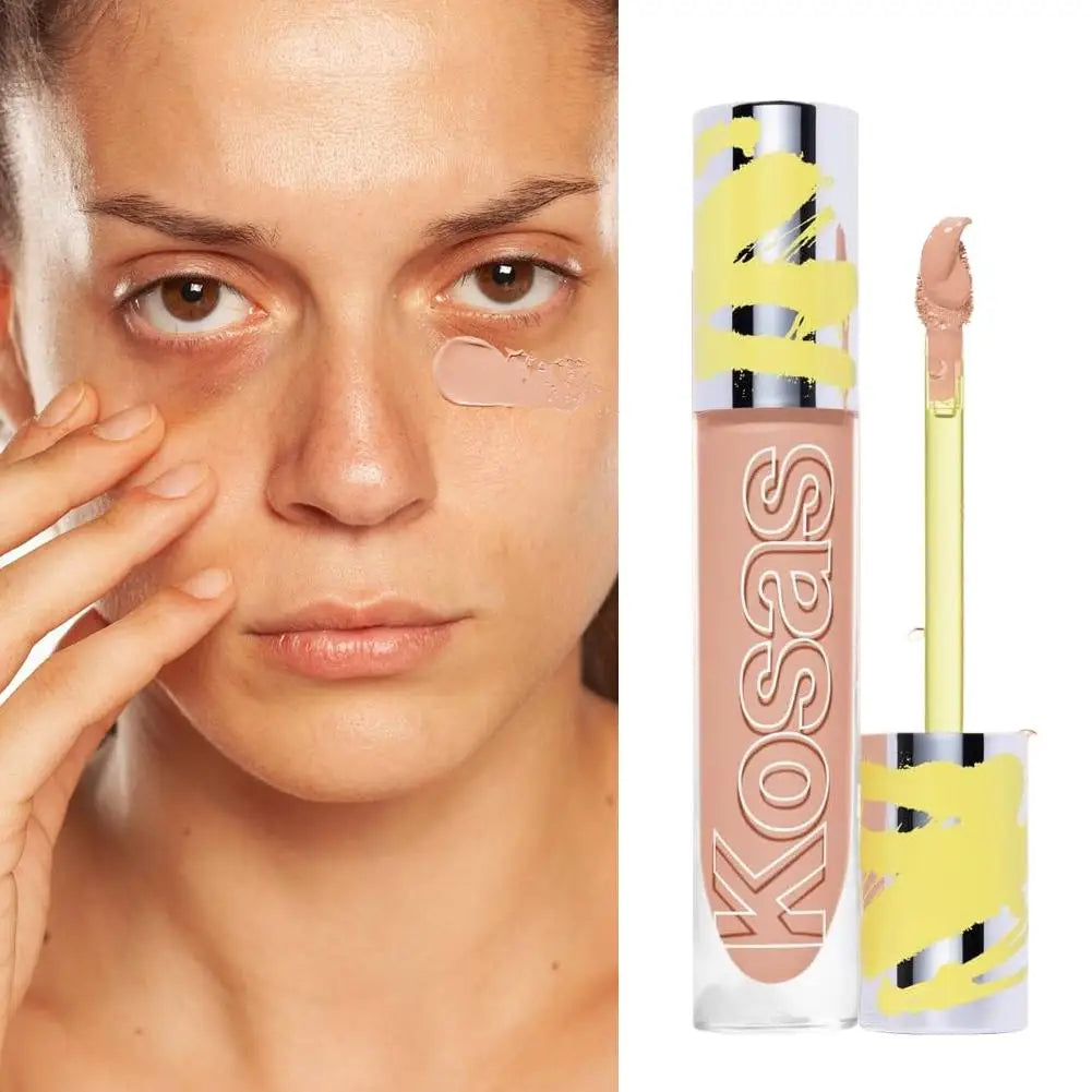Kosas Liquid Foundation Concealer Base Cream Waterproof Oil-control Liquid Covering Black Circles Blemishes Acne Marks Spots Mak