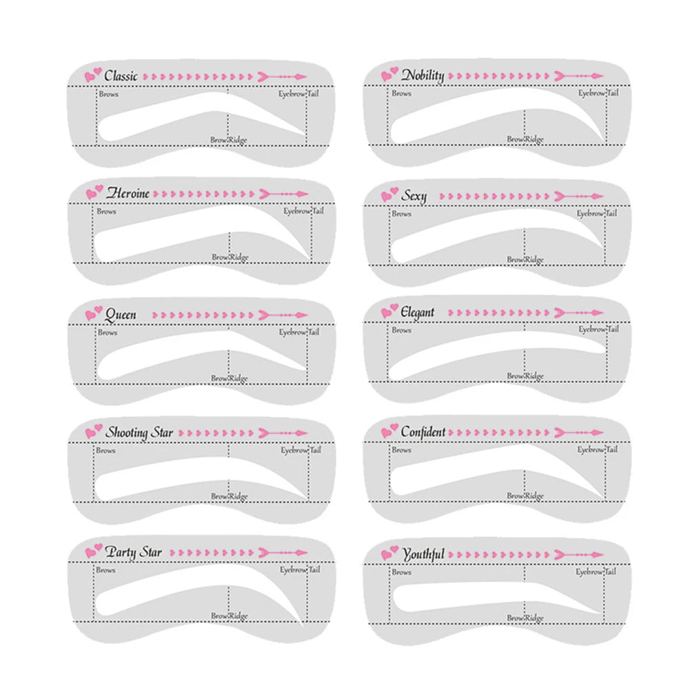 Eyebrow Shaper Makeup Aid Balance Stencil Makeup Measurement Tattoo Ruler Template Hot New Make Up Fashion Thrush Tools