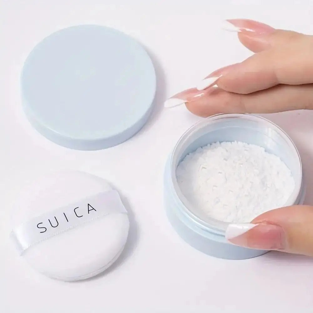 5g Empty Loose Powder Jars with Sifter Reusable Mini Dispersion Powder Box White Cap Puff Powder Subpackage Cosmetics Container