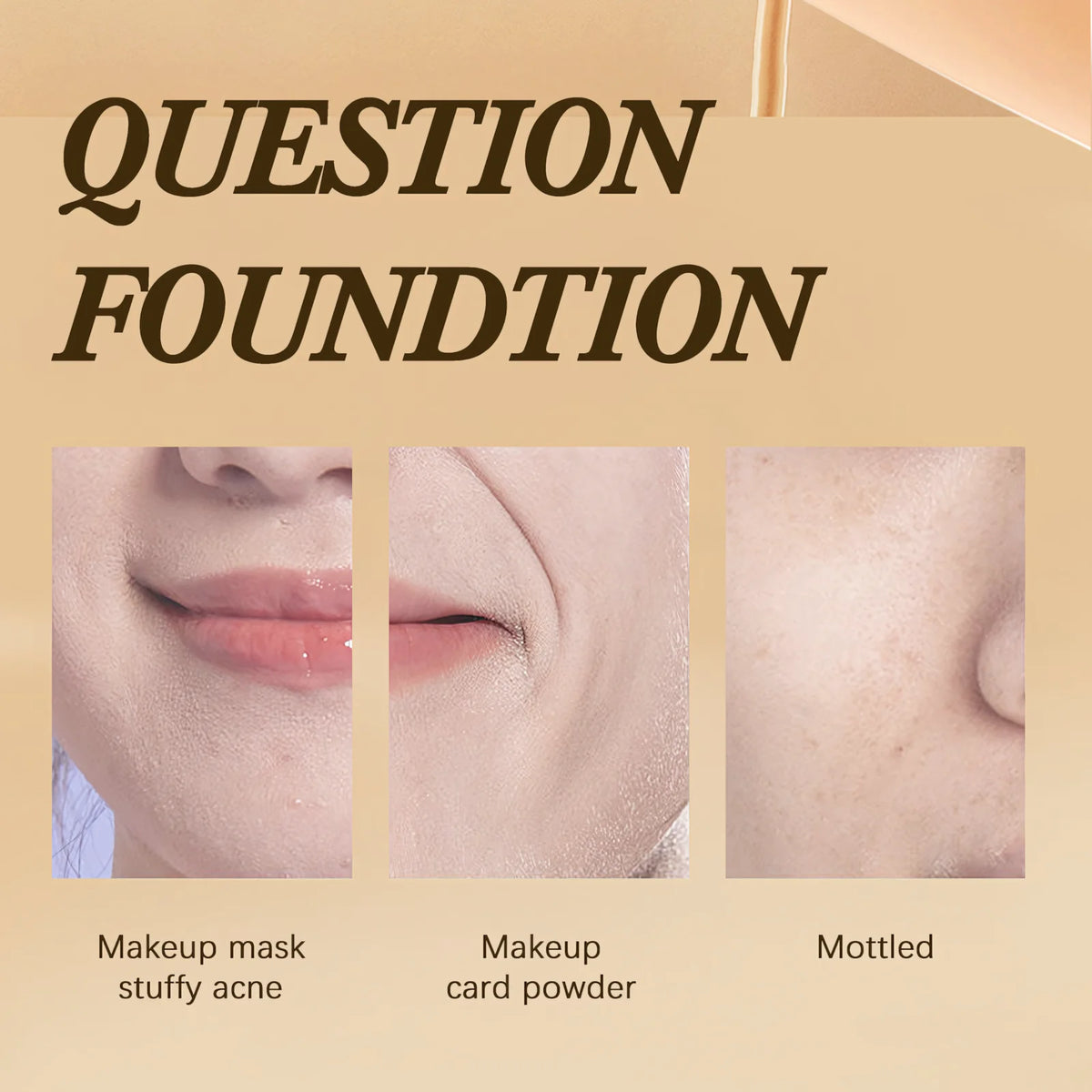 O'cheal Liquid Foundation Cream Oil-Control Matte BB Cream Concealer High Coverage Brighten Skin Waterproof  Facial Cosmetics