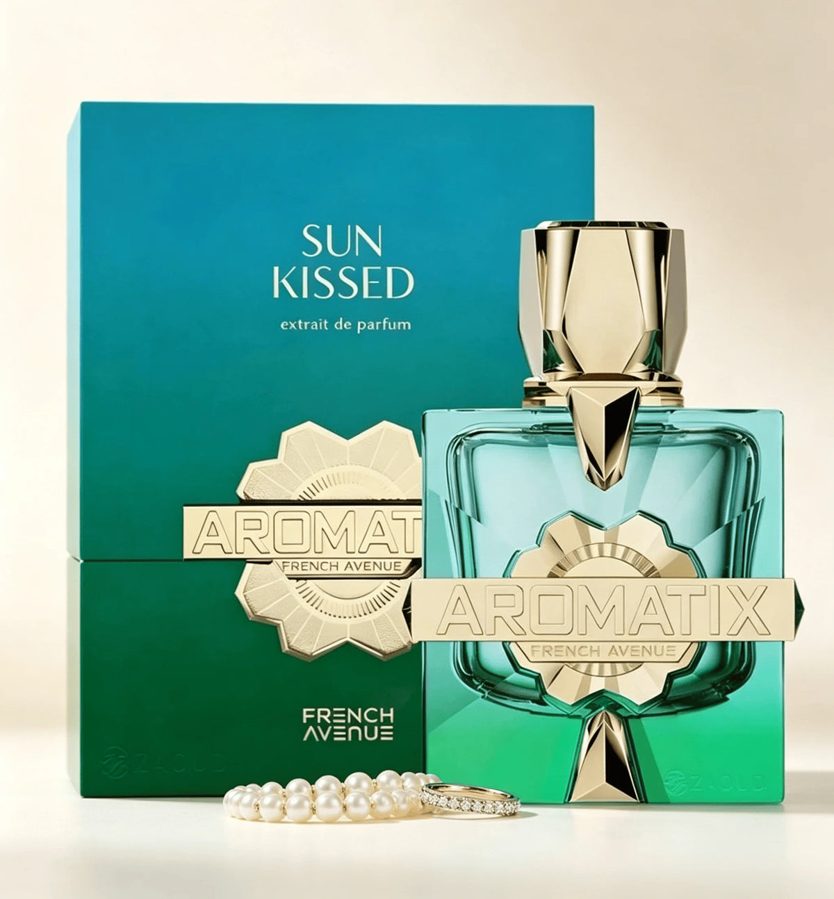 French Avenue Aromatix Sun Kissed Turquoise Faceted Bottle Fresh Citrus Aquatic Extrait De Parfum Long Lasting Unisex Luxury Perfume Spray Gift For Men Women