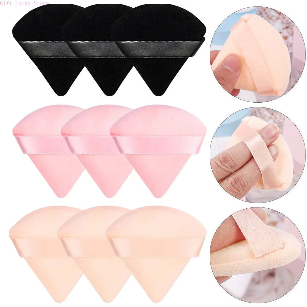 Powder Puff Face Makeup Sponge Cosmetics Soft Cotton Face Powder Puff  Washable Velvet Makeup Puff Tools
