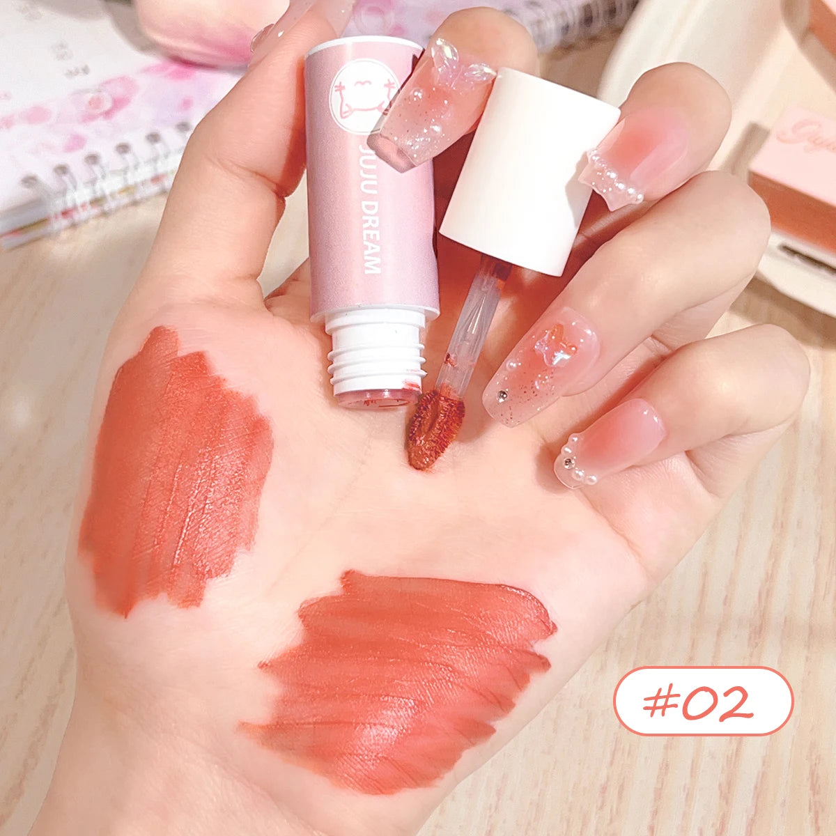 Milk cream lip mud mist matte lip glaze velvet female student party cheap white lipstick