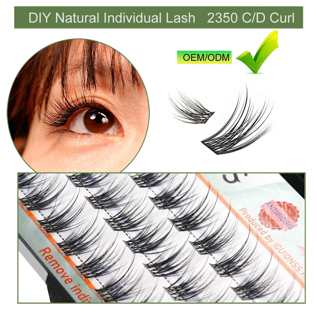 Lash Clusters DIY Individual Eyelash Extensions Natural Wispy Cluster Lashes C D Curl Multi Style At Home IGUIONSS