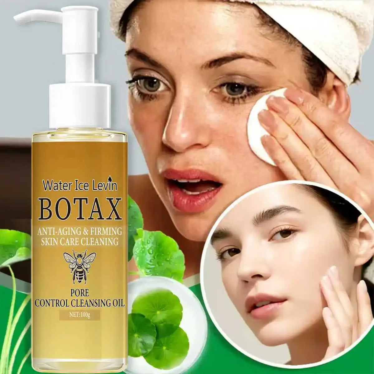 Cleansing Oil with Retinol & Bee Venom - Moisturizing & Protective Facial Cleanser with NMN for Elastic Skin