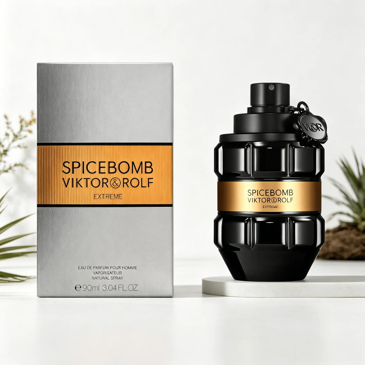 VIKTOR&ROLF Spice Extreme Men EDP Perfume 90ml With Gift Box Long Lasting Rich Spicy Tobacco Woody Scent Black Luxury Bottle Fragrance Gift for Men