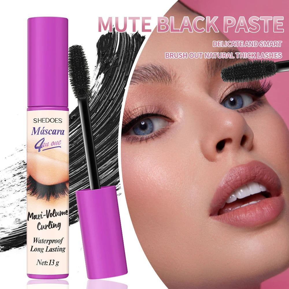 1 Piece Eye Black Waterproof, Anti Smudge, Durable, Curly, Thick, Easy to Apply, Natural Makeup Effect