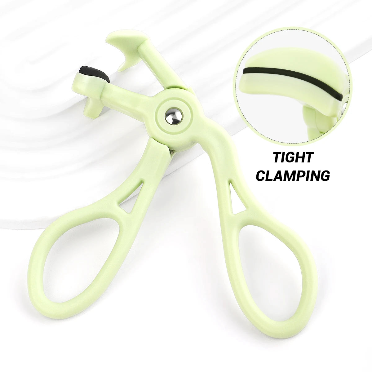 1PC green eyelash curler convenient wide-angle local lasting stereotypes for beginners.