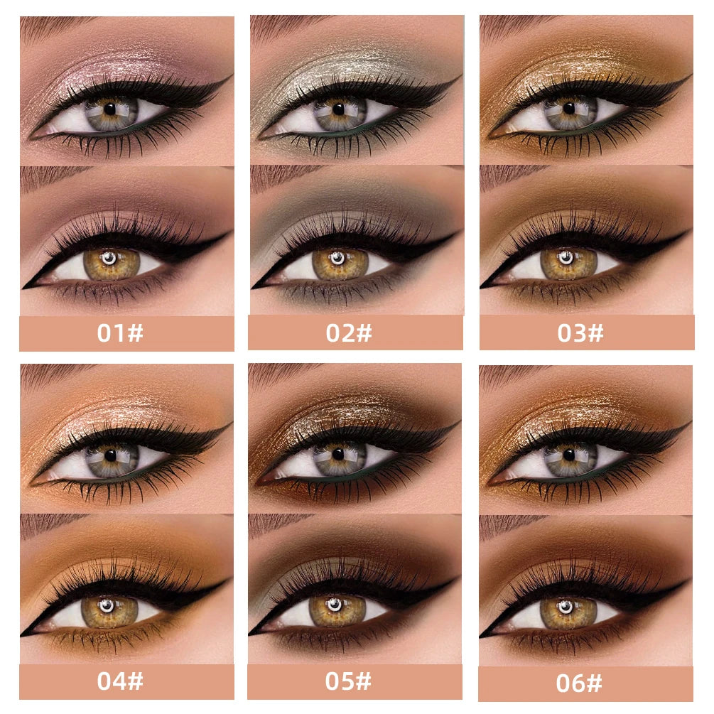 2 In 1 Stick Pearly Matte Eyeshadow Cream Smooth Nude Eye Makeup Liquid Contour Shadow Stick Waterproof Shimmer High Light Pen