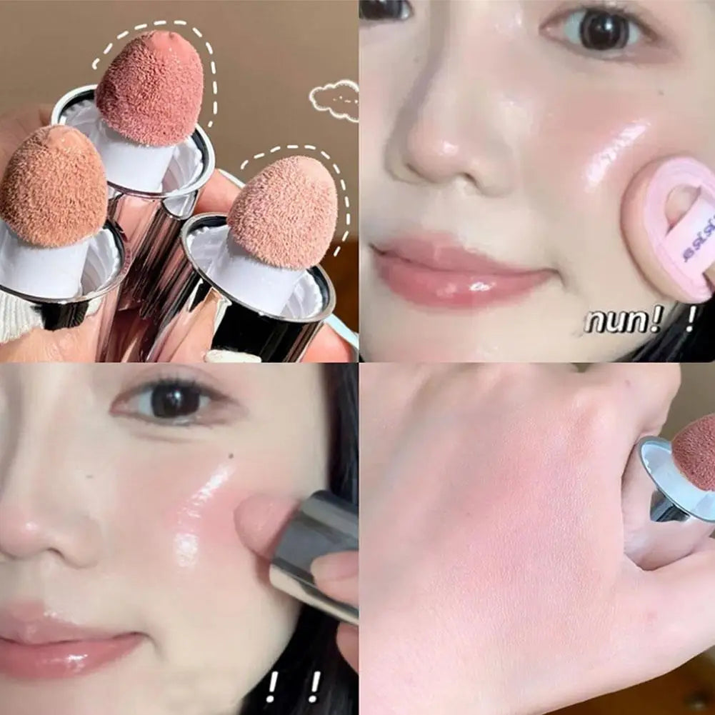 2 In 1 Liquid Powder Blusher Cheek Lip Korean Natural Low Matte Color Saturation Powder Blusher Women