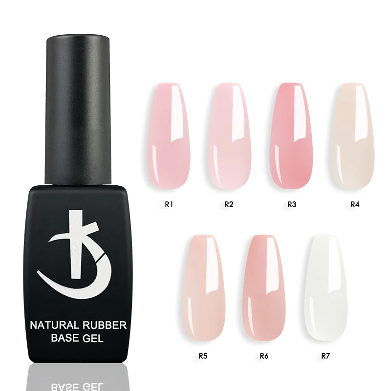 Milky White Rubber Base Gel Polish Nude Pink Base for Gel Varnish Semipermanent Natural Color Gellac Nails Art UV LED Enamel Lak